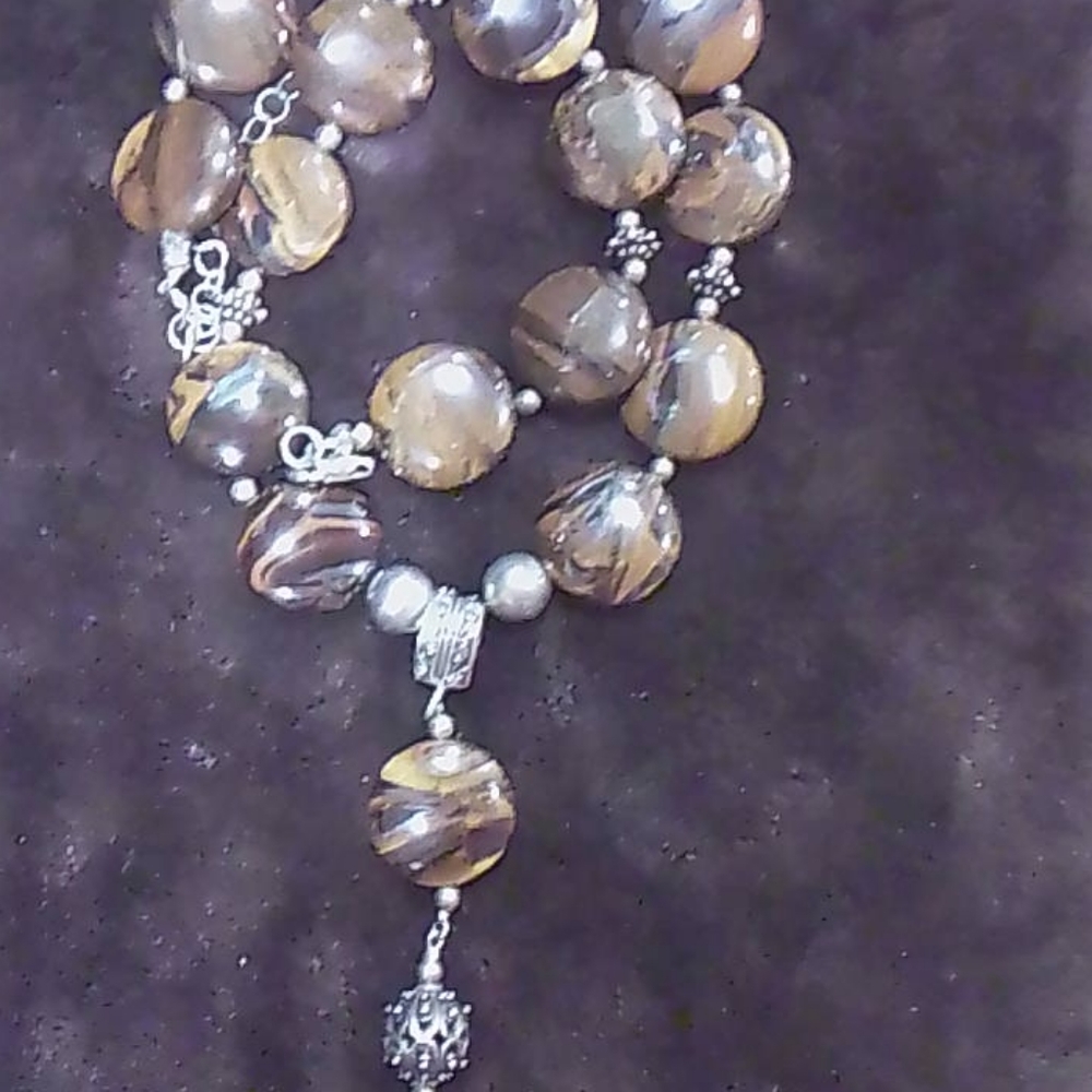 New Genuine Tiger's Eye Gemstones Necklace!